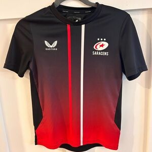 Castore Saracens rugby shirt jersey youth large